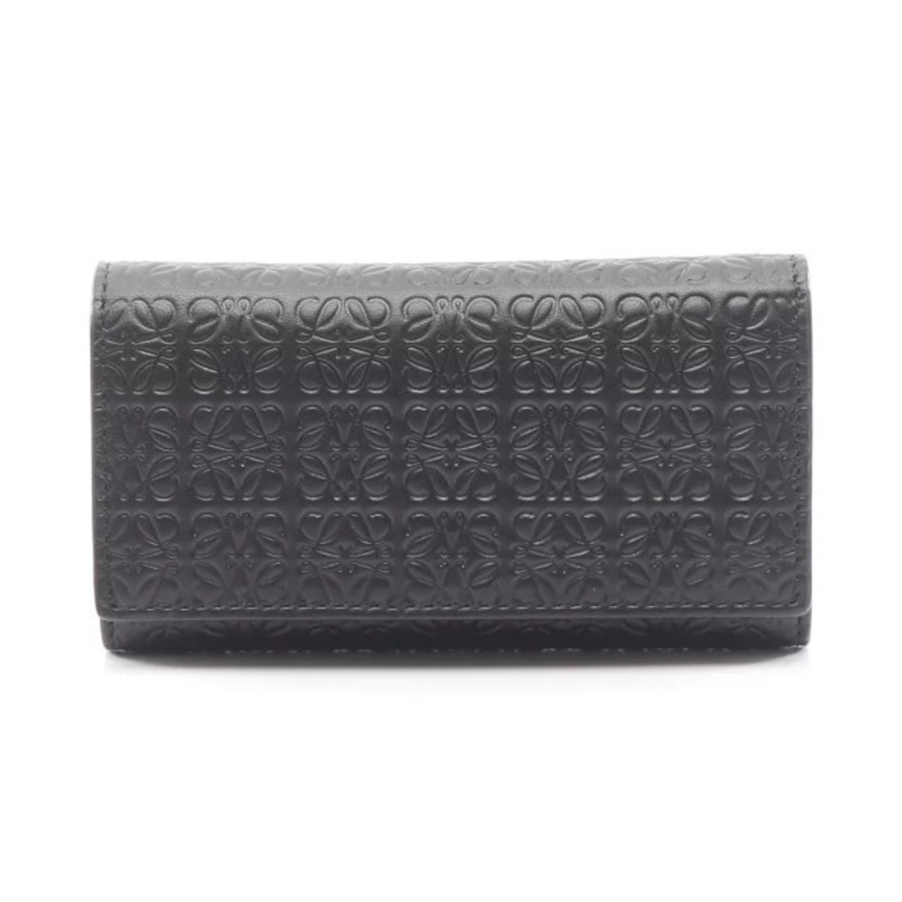 Loewe Repeat Anagram Case Leather Black